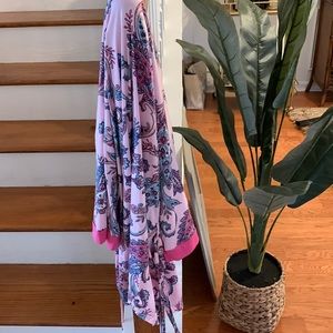 Super soft pink paisley robe